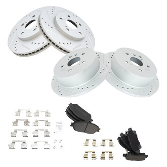 TRQ® - Performance Semi-Metallic Brake Kit