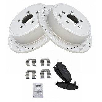 TRQ® - Performance Ceramic Rear Brake Kit