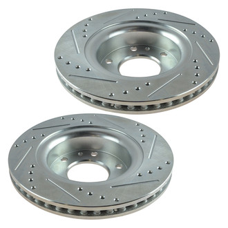 TRQ® - Performance Semi-Metallic Front Brake Kit