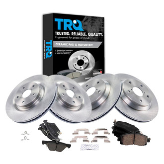TRQ® - Performance Ceramic Front and Rear Brake Kit