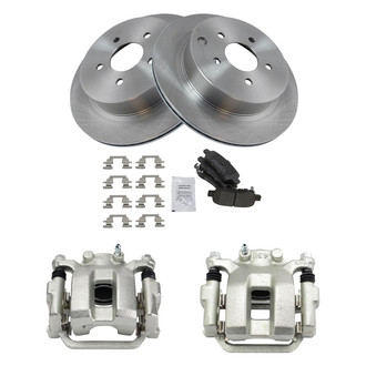 TRQ® - Disc Brake Kit with Semi-Metallic Pads and Calipers