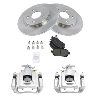 TRQ® - Rear Disc Brake Kit with Ceramic Pads and Calipers
