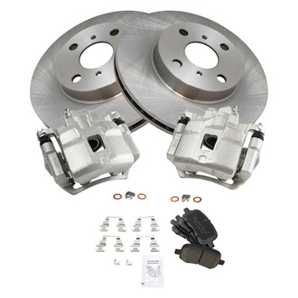 TRQ® - Front Disc Brake Kit with Ceramic Pads and Calipers