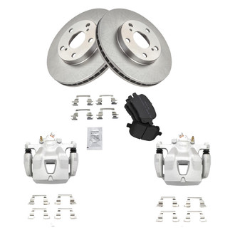 TRQ® - Front Disc Brake Kit with Semi-Metallic Pads and Calipers