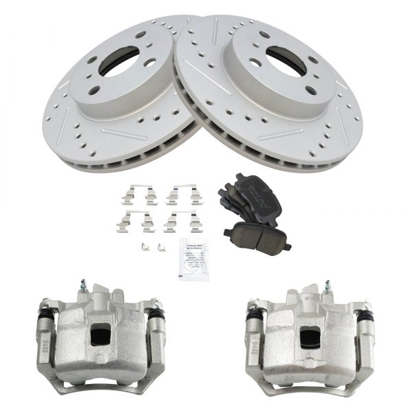 TRQ® - Performance Ceramic Front Brake Kit with Calipers