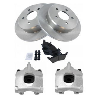 TRQ® - Disc Brake Kit with Semi-Metallic Pads and Calipers