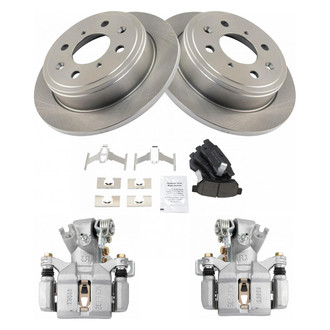 TRQ® - Rear Disc Brake Kit with Ceramic Pads and Calipers