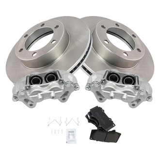 TRQ® - Disc Brake Kit with Semi-Metallic Pads and Calipers