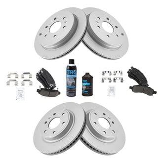 TRQ® - Front and Rear Disc Brake Kit with Ceramic Pads
