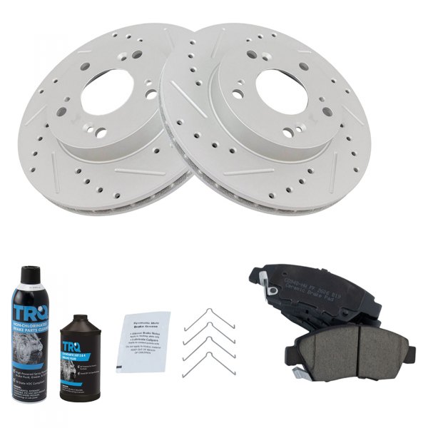 TRQ® - Performance Ceramic Front Brake Kit