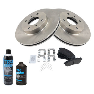 TRQ® - Front Disc Brake Kit with Semi-Metallic Pads