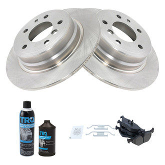 TRQ® - Rear Disc Brake Kit with Semi-Metallic Pads