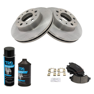 TRQ® - Front Disc Brake Kit with Semi-Metallic Pads