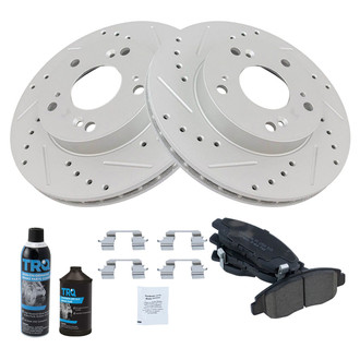 TRQ® - Performance Ceramic Front Brake Kit