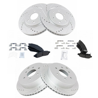 TRQ® - Performance Ceramic Front and Rear Brake Kit