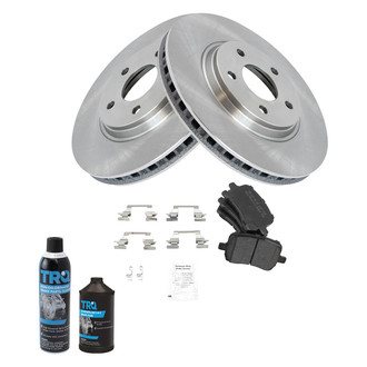 TRQ® - Front Disc Brake Kit with Semi-Metallic Pads