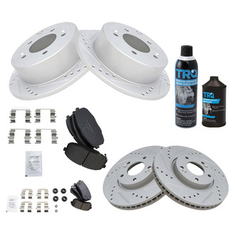 TRQ® - Performance Ceramic Front and Rear Brake Kit