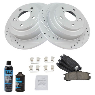TRQ® - Performance Ceramic Rear Brake Kit