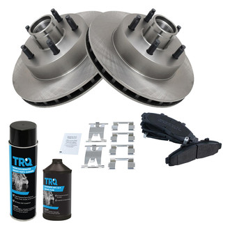 TRQ® - Front Disc Brake Kit with Semi-Metallic Pads
