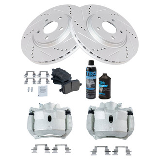 TRQ® - Performance Ceramic Front Brake Kit with Calipers