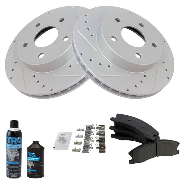 TRQ® - Performance Ceramic Front Brake Kit