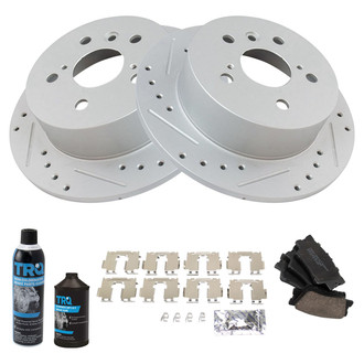 TRQ® - Performance Ceramic Rear Brake Kit