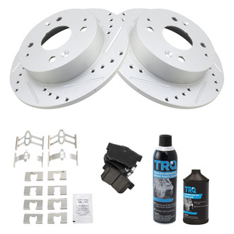 TRQ® - Performance Ceramic Rear Brake Kit