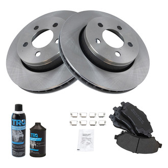 TRQ® - Front Disc Brake Kit with Semi-Metallic Pads