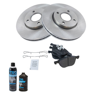 TRQ® - Front Disc Brake Kit with Semi-Metallic Pads