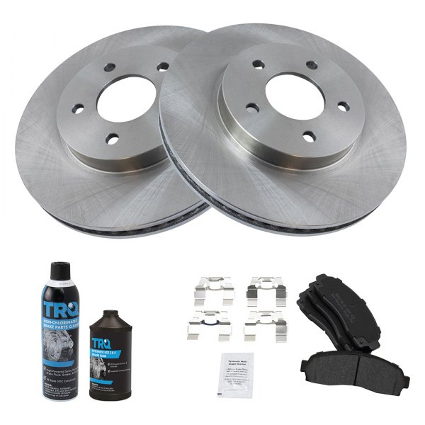 TRQ® - Front Disc Brake Kit with Semi-Metallic Pads