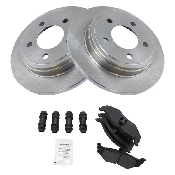 TRQ® - Rear Disc Brake Kit with Semi-Metallic Pads