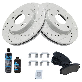 TRQ® - Performance Ceramic Front Brake Kit