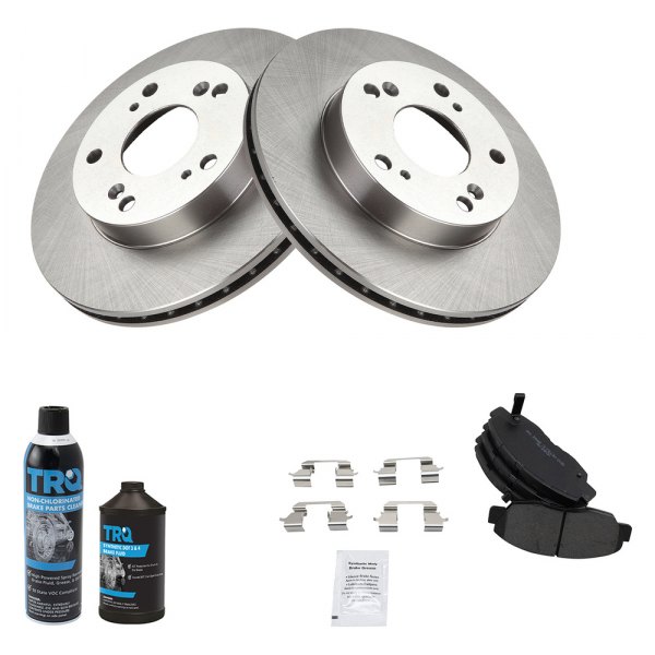 TRQ® - Front Disc Brake Kit with Semi-Metallic Pads