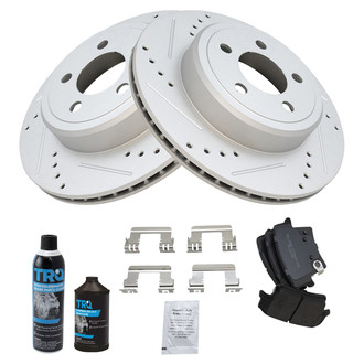 TRQ® - Performance Semi-Metallic Rear Brake Kit