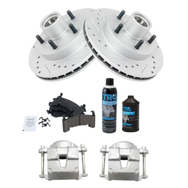 TRQ® - Performance Ceramic Front Brake Kit with Calipers