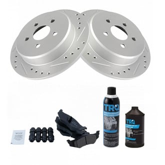 TRQ® - Performance Ceramic Rear Brake Kit