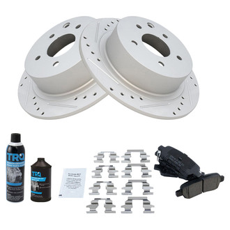 TRQ® - Performance Ceramic Rear Brake Kit