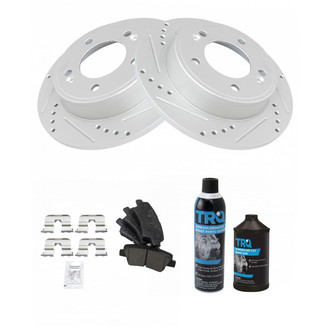TRQ® - Performance Ceramic Rear Brake Kit