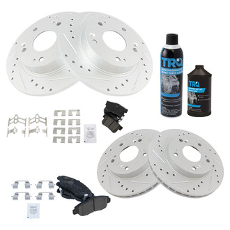 TRQ® - Performance Ceramic Front and Rear Brake Kit