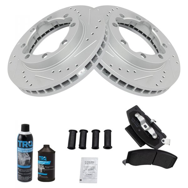 TRQ® - Performance Semi-Metallic Front Brake Kit