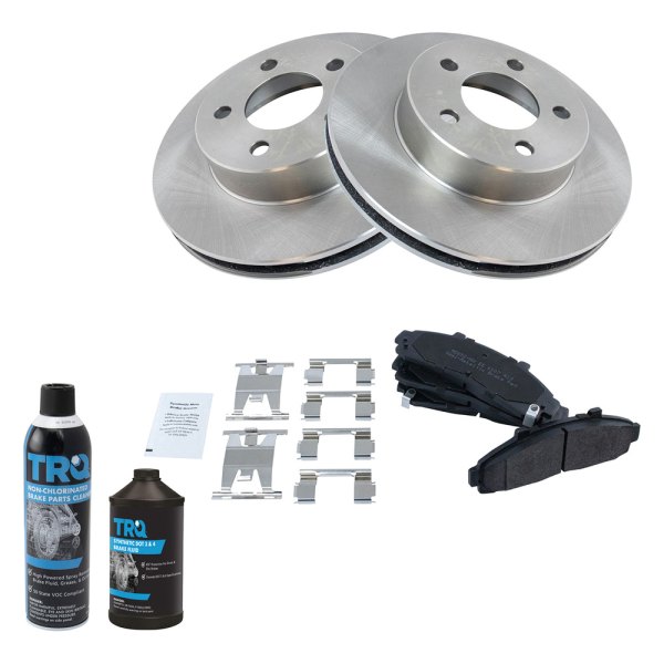 TRQ® - Front Disc Brake Kit with Semi-Metallic Pads