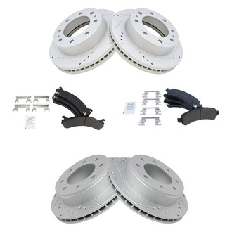 TRQ® - Performance Semi-Metallic Front and Rear Brake Kit