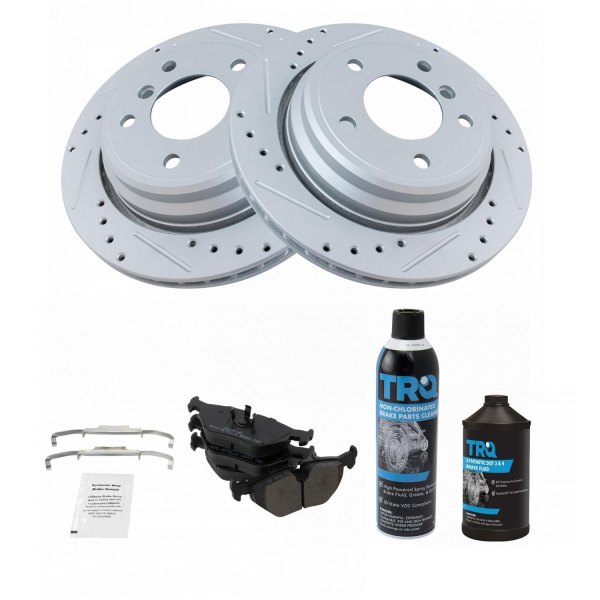 TRQ® - Performance Semi-Metallic Rear Brake Kit