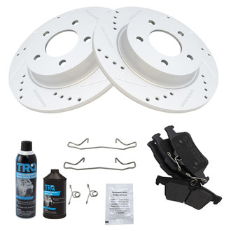 TRQ® - Performance Semi-Metallic Rear Brake Kit