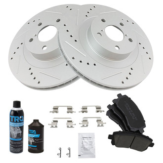 TRQ® - Performance Ceramic Front Brake Kit