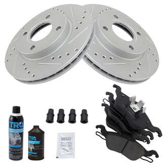 TRQ® - Performance Ceramic Front Brake Kit