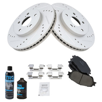 TRQ® - Performance Ceramic Front Brake Kit