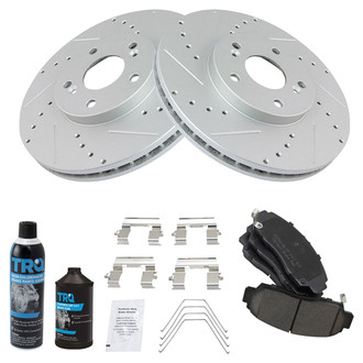 TRQ® - Performance Ceramic Front Brake Kit