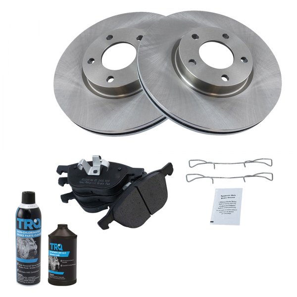 TRQ® - Front Disc Brake Kit with Semi-Metallic Pads