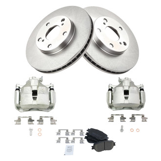 TRQ® - Front Disc Brake Kit with Ceramic Pads and Calipers